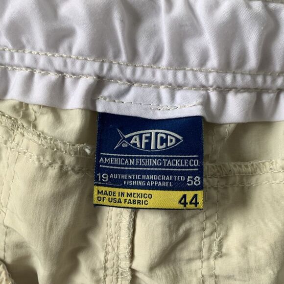 AFTCO mens size 44 fishing shorts elastic waist pockets - Picture 8 of 9